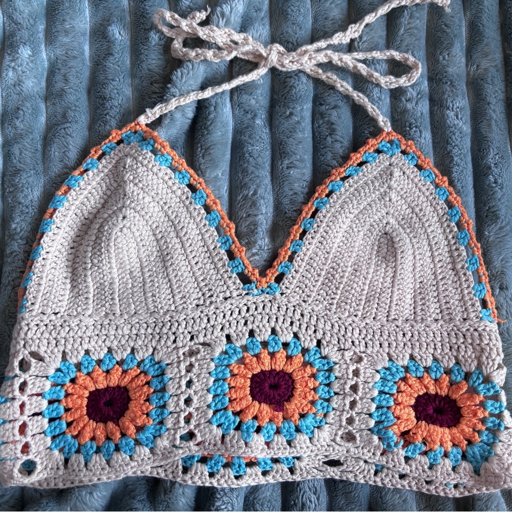 Crochet Bohemian Halter Top